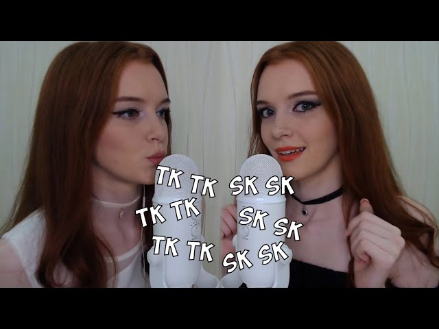✨АСМР Близняшки Тк Тк Ск Ск. Двойные приятные слова с ушка на ушко  💋 ASMR Sk-Sk, Tk-Tk Ear to Ear