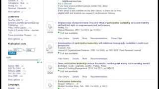 How to search RMIT Melbourne Library for academic literature for Leading for Change (BUSM4188)
