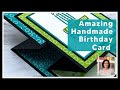 🔴 Amazing Handmade Birthday Card | Double Z- Fold Card Tutorial