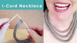 I-Cord Necklace: Triplet Strands photo 1