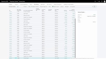 Registering receipt on Purchase Orders - Getting started with Dynamics 365 Business Central