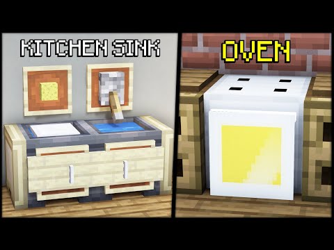 Minecraft | 10+ KITCHEN Build Hacks and Tricks!
