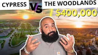 Comparing Cypress vs. The Woodlands: $400k Homes | Living in Cypress TX | Living in The Woodlands TX