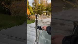 Inoxa X-Line glasgrind för räcken