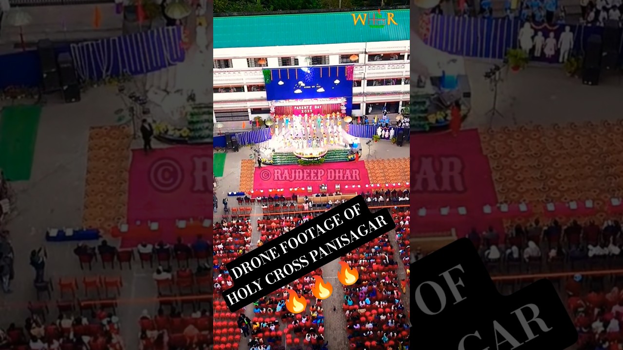 Drone Footage of Holy Cross Panisagar 🔥🔥 