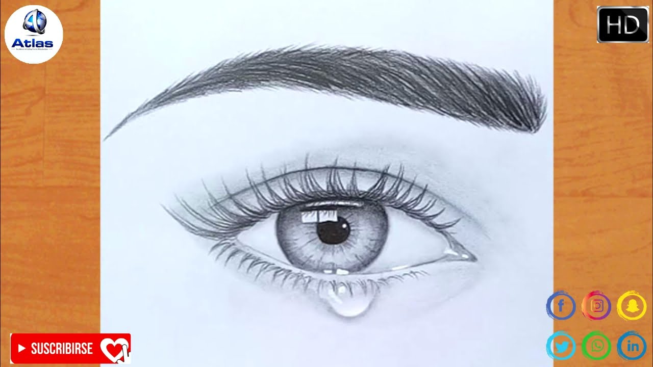 Cómo dibujar un ojo con lágrima para principiantes FORMA FÁCIL DE DIBUJAR  UN OJO REALISTA - thptnganamst.edu.vn