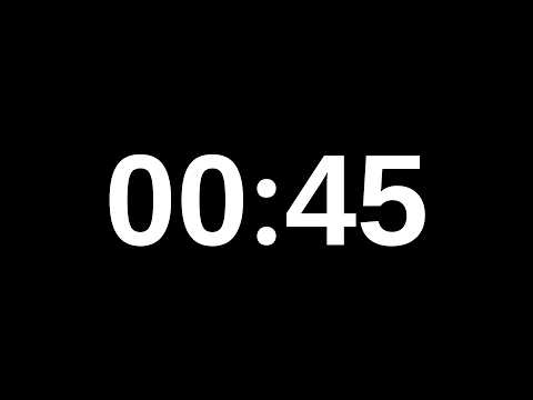 45 Second Timer - 45 Second Countdown