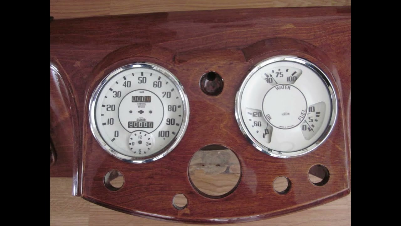 refacing instruments – Triumph Roadster