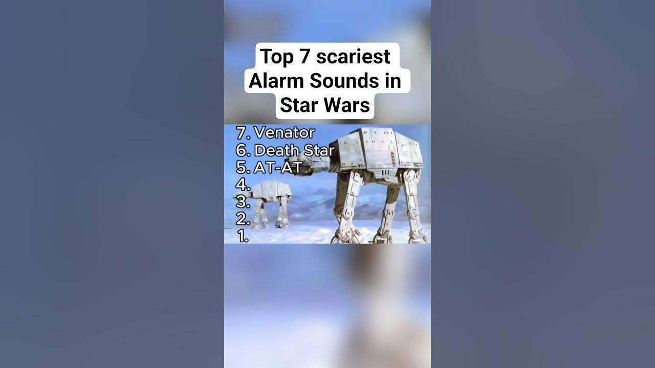 Top 7 scariest Alarm Sounds in Star Wars! #shorts #starwars