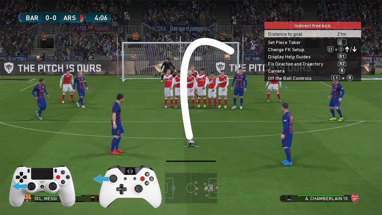 pes 2017 pro  New  PES 2017 - Free Kick Tutorial (Xbox \u0026 Playstation) HD