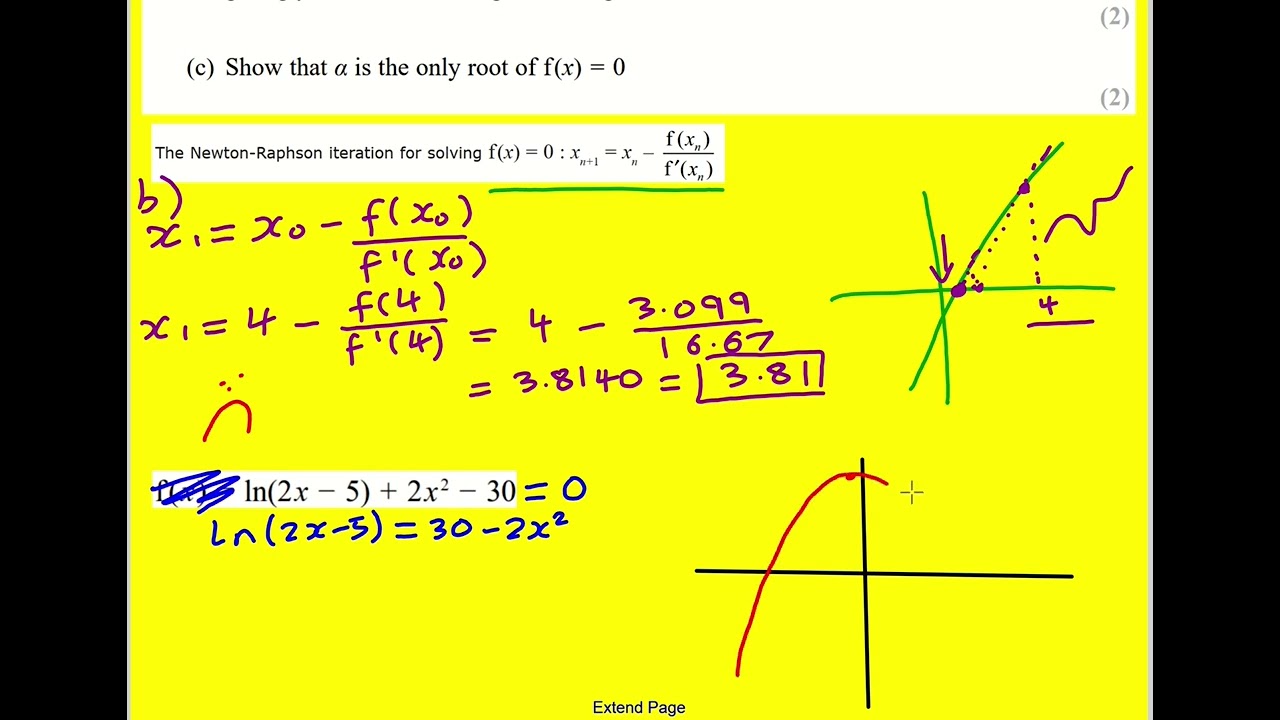 AL Edexcel Sample paper 1 pure q8 (Maths A Level)