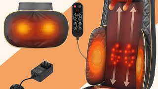 🌟 Neck & Back Massager with Heat | Deep Kneading for Pain & Stress Relief