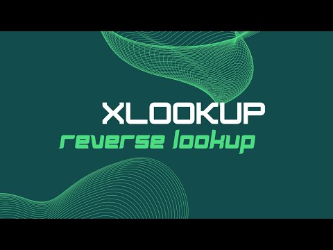 XLOOKUP REVERSE LOOKUP