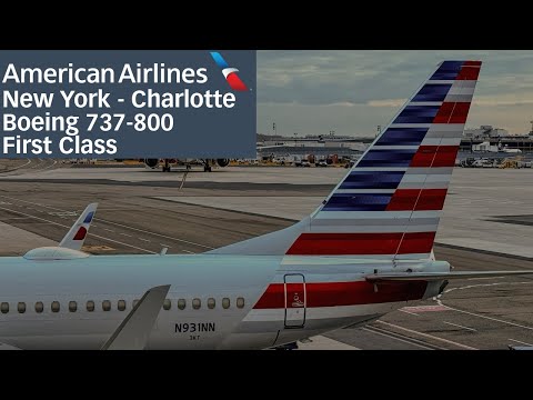 American Airlines First Class | New York  ➡️ Charlotte | B737-800