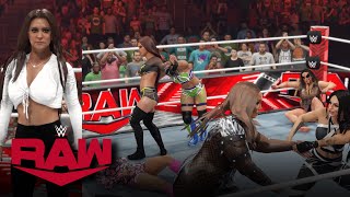 WWE 2K23 RAW STEPHANIE MCMAHON ANNOUNCEMENT + 8-WOMAN BATTLE ROYAL - LAST SPOT FOR THE EC