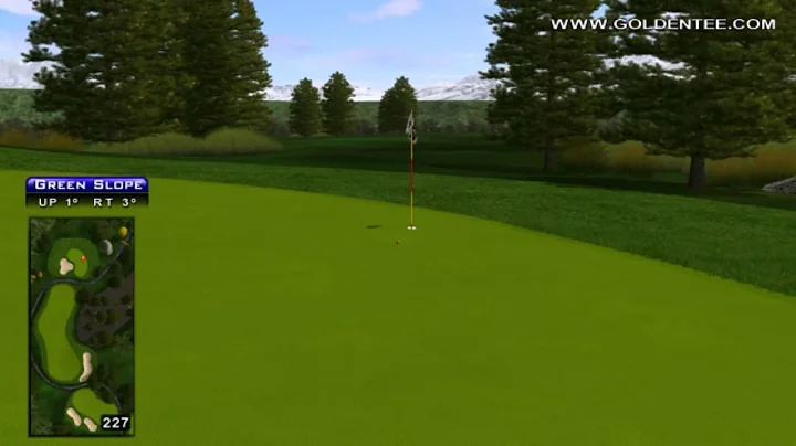 Golden Tee Great Shot on Bear Lodge!