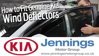 Career Overview Genuine Kia Sportage Wind Deflectors: How to fit