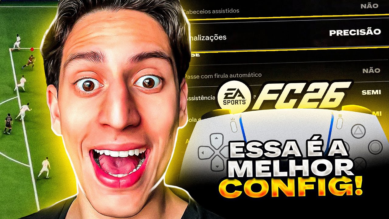 MINHAS CONFIGURAÇÕES DE CONTROLE E CÂMERA NO EAFC 26!