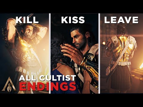 All Cultist Ending (Kill/Kiss/Leave Aspasia) - Assassin&rsquo;s Creed Odyssey