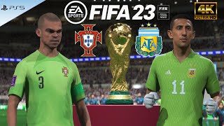 PEPE or DI MARIA? Who is better goalkeeper? PORTUGAL vs ARGENTINA, WORLD CUP FINAL, FIFA 23, PS5, 4K