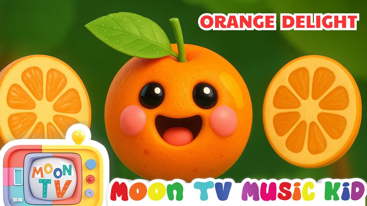 ORANGE DELIGHT | LEARN ABOUT COLOR WITH MOONTV | SONG FOR KIDS
