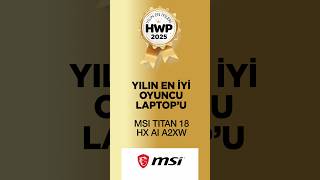 MSI Titan 18’i Yılın En İyi Oyuncu Laptop’u seçtik. #tanıtım #msı #gaminglaptop