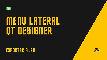 QT designer - Menu lateral (Exportar) #4