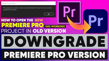 How to open new Premiere Pro project in old version 100% Working