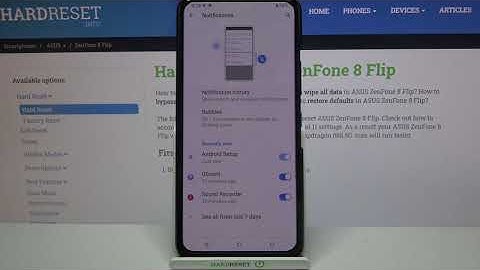 ASUS ZenFone 8 Flip - How to Manage Notifications & Alerts