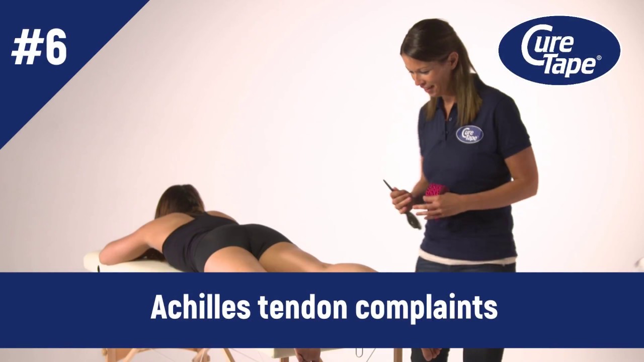 How to tape achilles tendon injury Medical Taping CureTape YouTube