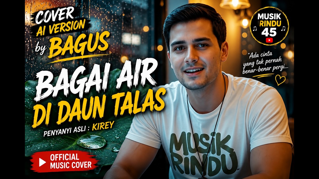 BAGAI AIR DI DAUN TALAS - KIREY 🍃💔 | AI Cover by BAGUS | Lagu Klasik yang Bikin Kangen #Shorts