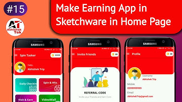 #15 How to make Earning app in sketchware, Earning app UI Design, earning app, sketchware pro