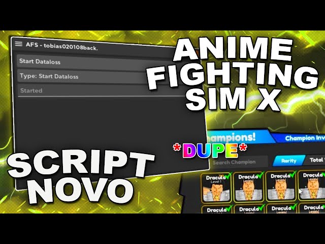 Anime Fighting Simulator X Script (DUPE) – Juninho Scripts