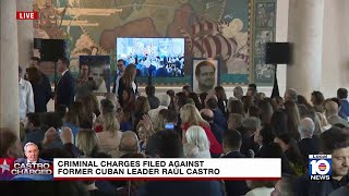 Justice Department guests wait for announcement at Freedom Tower