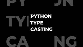 type conversion in python | python type casting  #typecasting #python3  #viralshorts