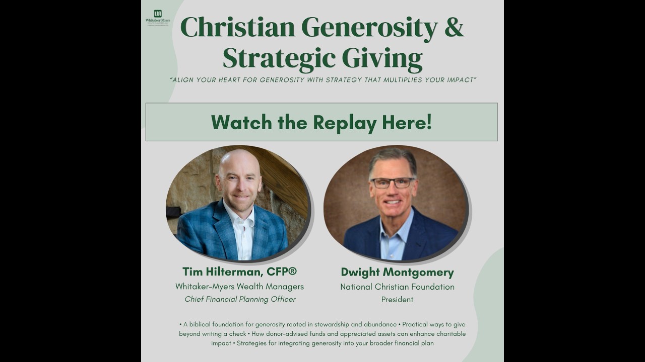 Christian Generosity: Strategic Giving Through a Biblical Lens | Webinar Replay