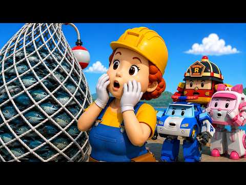 🎣 Balık Tutma Telaşı! 🚓 Robocar Poli | 4. Sezon En Eğlenceli Bölümler | 2 Saat #çocuk #çizgifilm