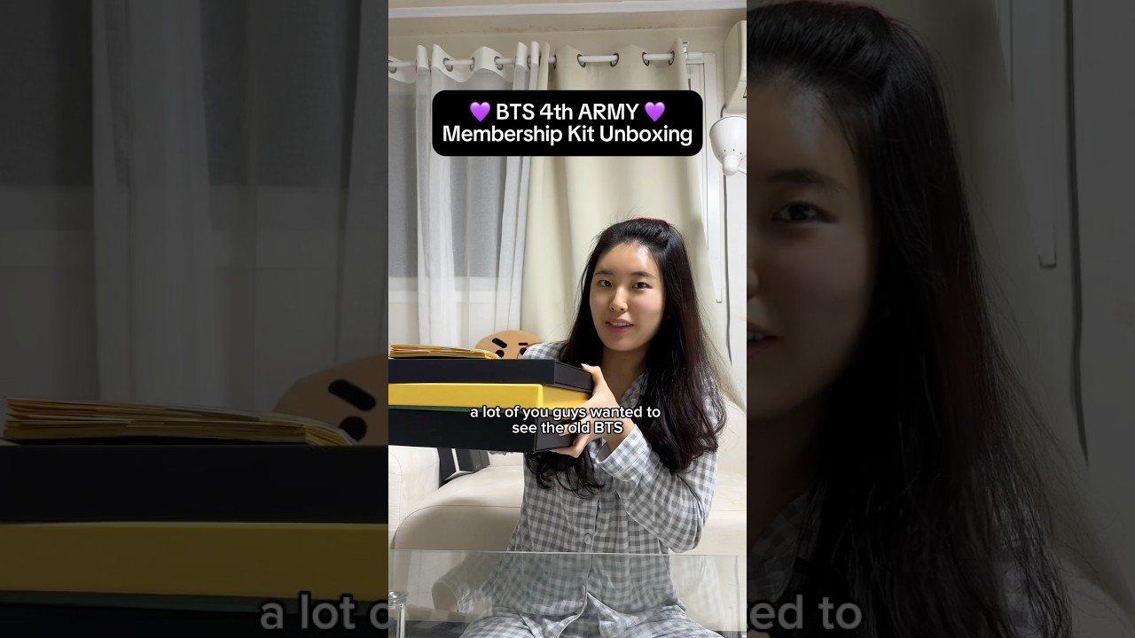 bts 4th army membership kit unboxing! 💜📦 #bts #btsshorts
