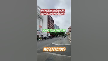 Bán nhà mặt tiền đường Nguyễn Khắc Nhu quận 1 ngang 11.2m dài 30.5m #bannhaquan1 #batdongsan