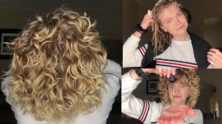 TESTING OUT NATURAL HERBAL HAIRCARE |  Wavy Hair/Loose Curls | Sulfate and Silicone Free