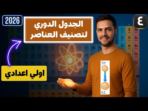 اسرار وخبايا درس الجدول الدوري لتصنيف العناصر الدرس الثاني علوم الصف الأول الإعدادي الترم الأول