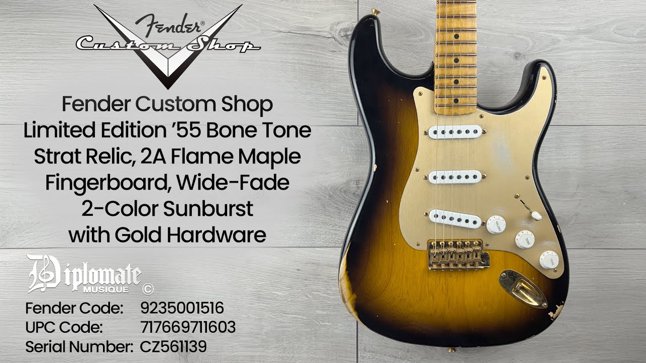 Fender Custom Shop Limited Edition 55 Bone Tone Strat Relic 2A
