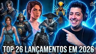 TOP 26 JOGOS MAIS AGUARDADOS DE 2026! GTA 6, Wolverine, RE Requiem e Mais