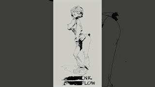 рисуем тушью Девчуля в короткой юбке #shorts #art