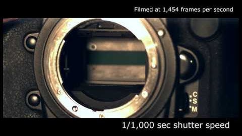 Slow motion camera shutter - Nikon D3s (1,454 fps)