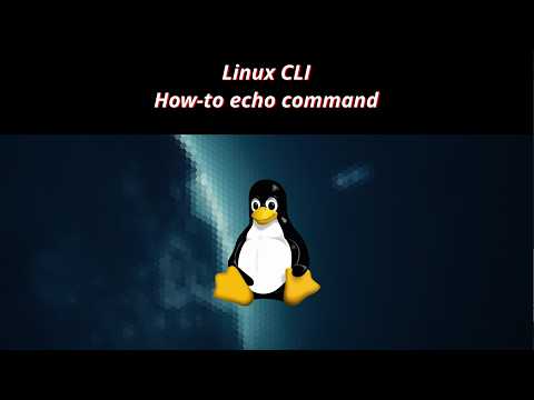 Linux CLI HowTo 16 🐧 How to echo command