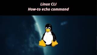 Linux CLI HowTo 16 🐧 How to echo command