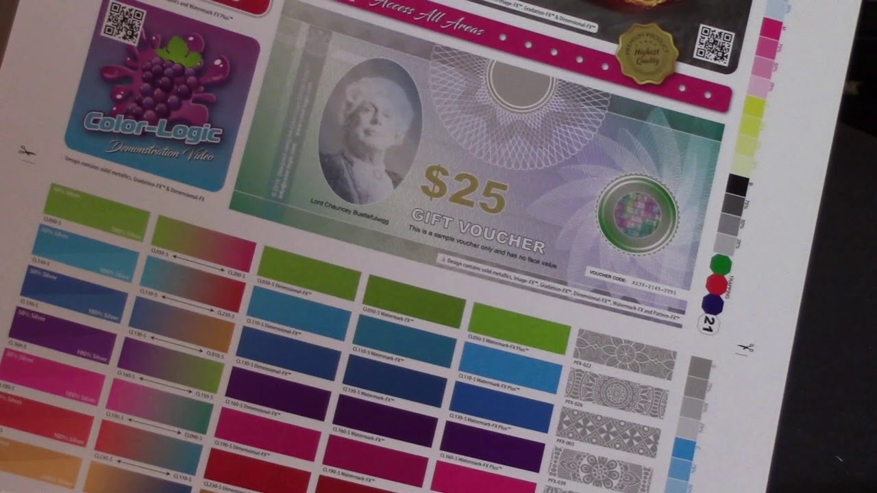 Ryobi UV Offset - Silver ink – Color-Logic Certification Test Form