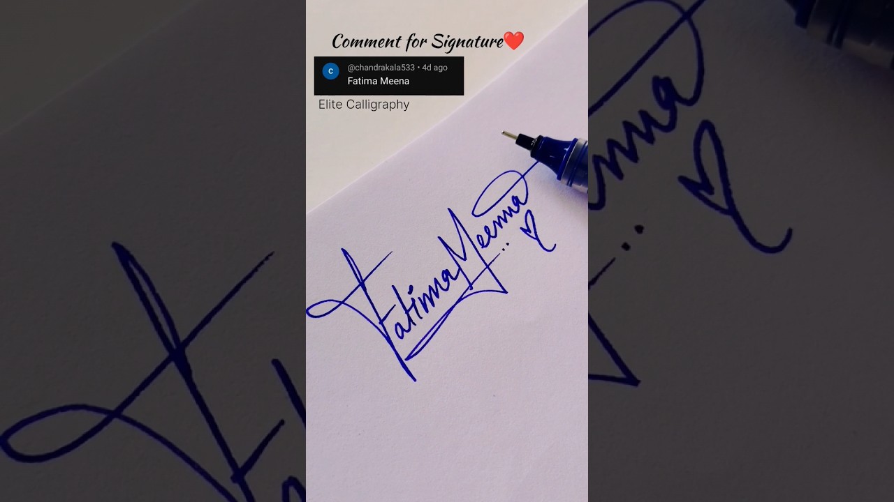 Signature Style of my Name❤️| F letter Sign| Best Name Signature✨ 