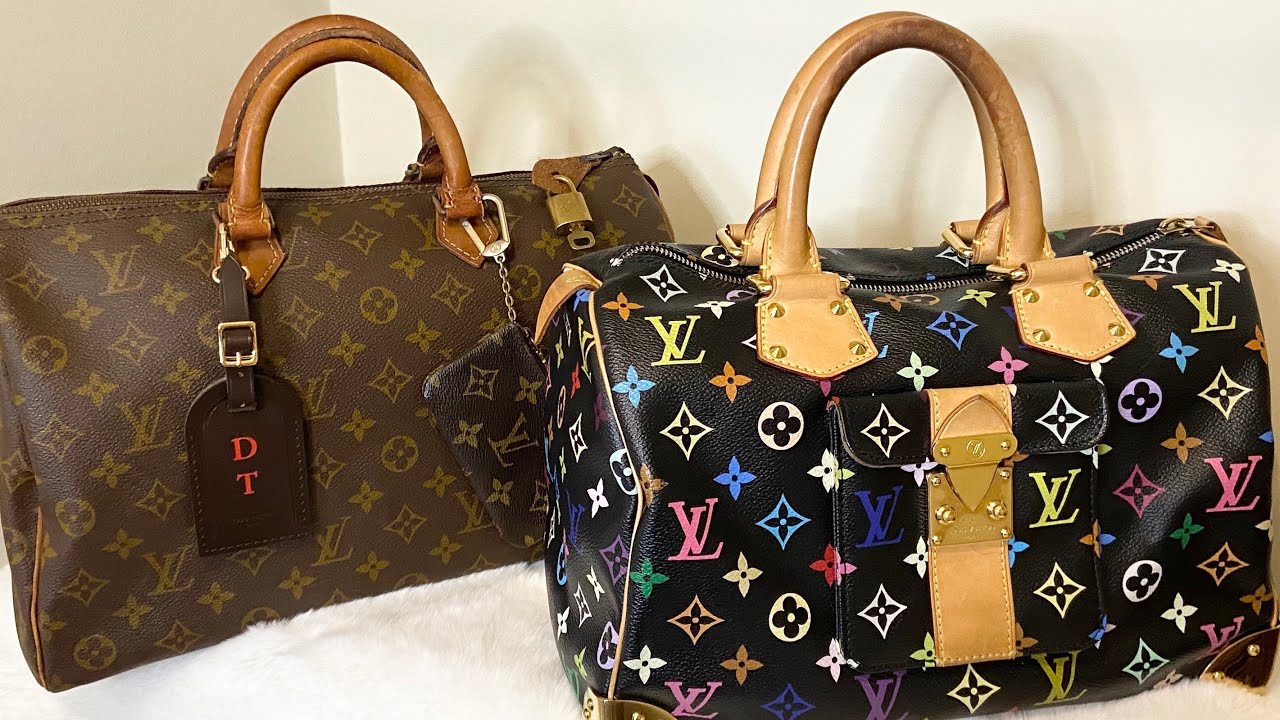 LOUIS VUITTON MURAKAMI WHITE MULTICOLOR MONOGRAM SPEEDY 30 (2005